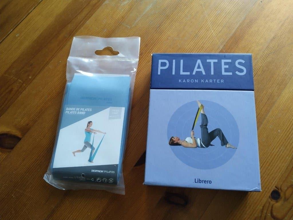 kaartenbox Pilates K. Karter met elastische band, Sport en Fitness, Yoga en Pilates, Zo goed als nieuw, Yoga-accessoire, Ophalen of Verzenden