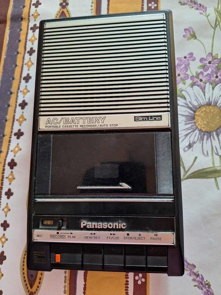 Vintage Panasonic RQ-2104 Slim Line Portable, Ophalen, Zo goed als nieuw