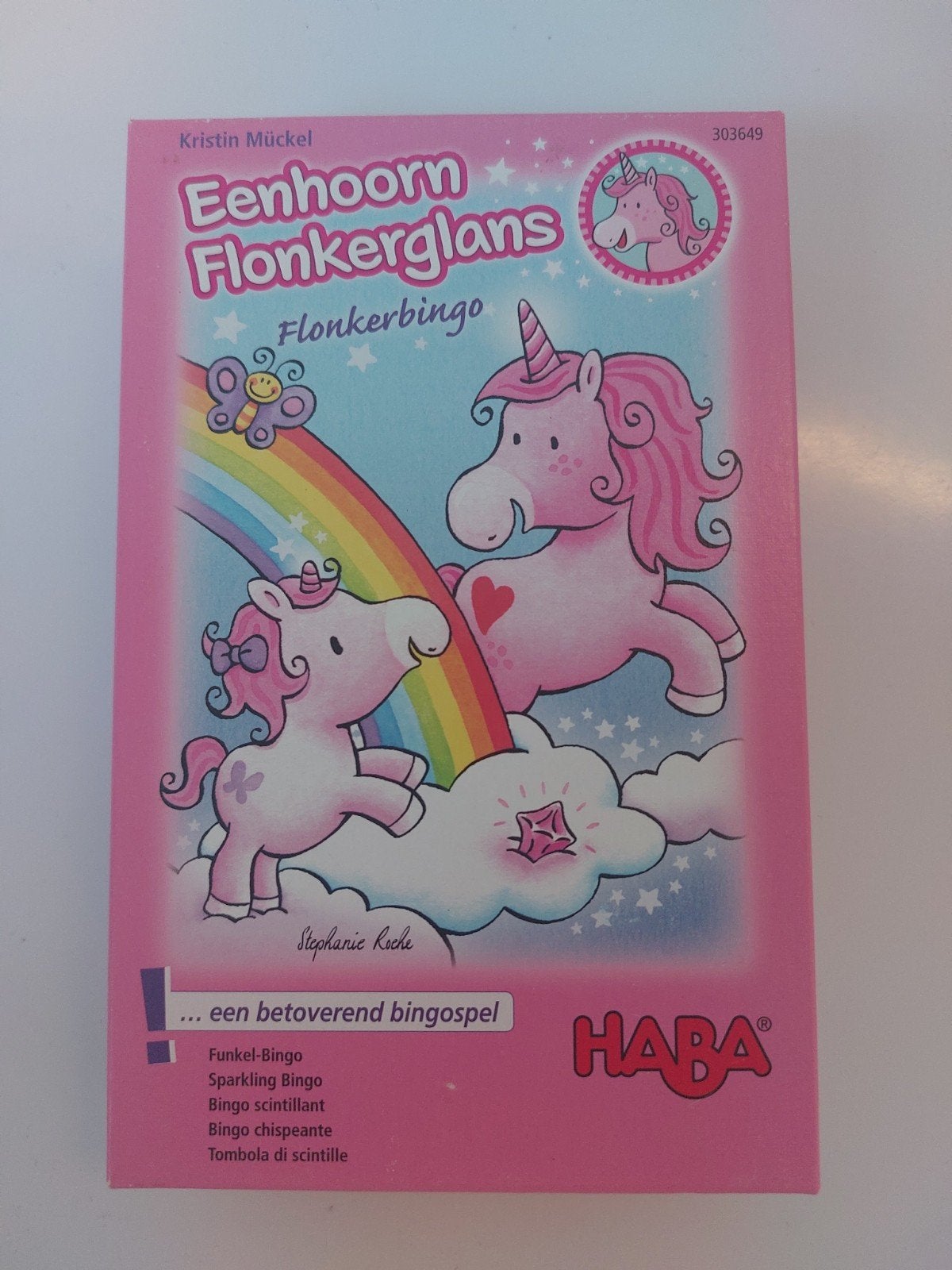 HABA Eenhoorn flonkerglans, Ophalen, Gebruikt, Haba, Drie of vier spelers