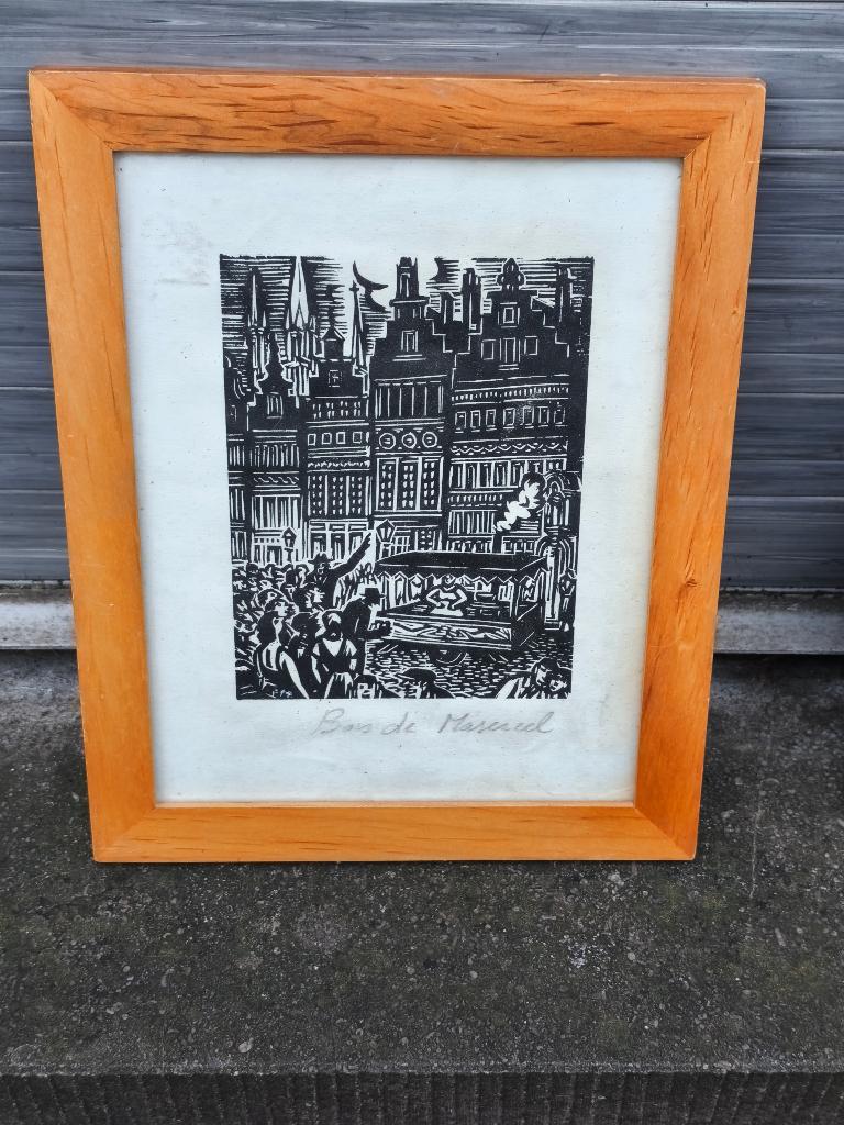 Lithographie de Frans masereel, Antiquités & Art, Art | Lithographies & Sérigraphies, Enlèvement ou Envoi