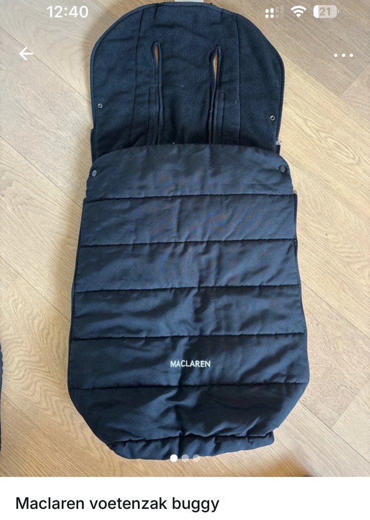 Maclaren voetenzak buggy, Enlèvement, Comme neuf, Maclaren, Couverture pieds