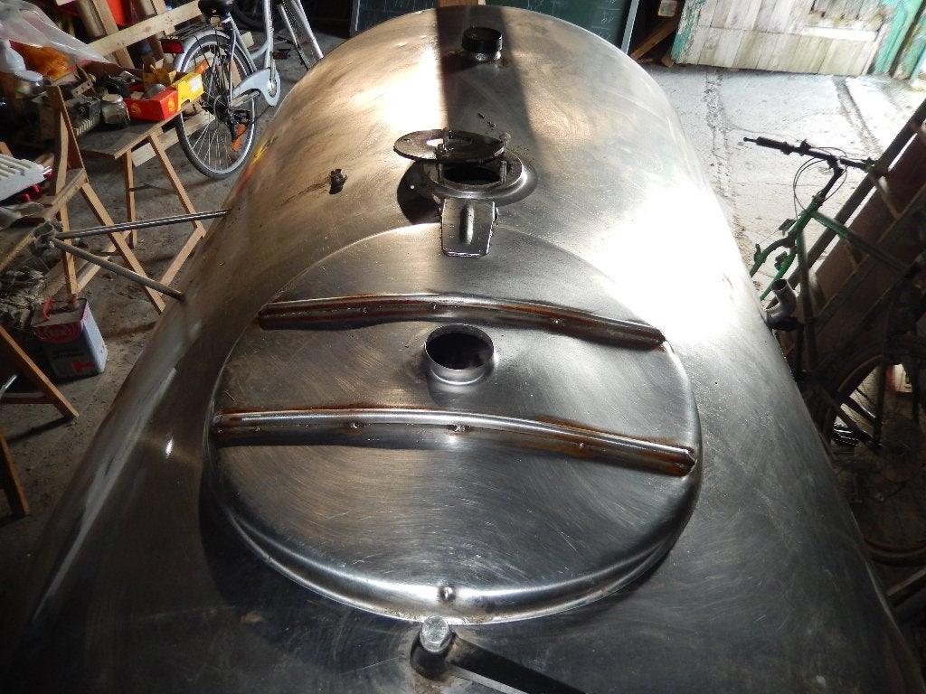 Citerne inox à lait 1300 L, Enlèvement