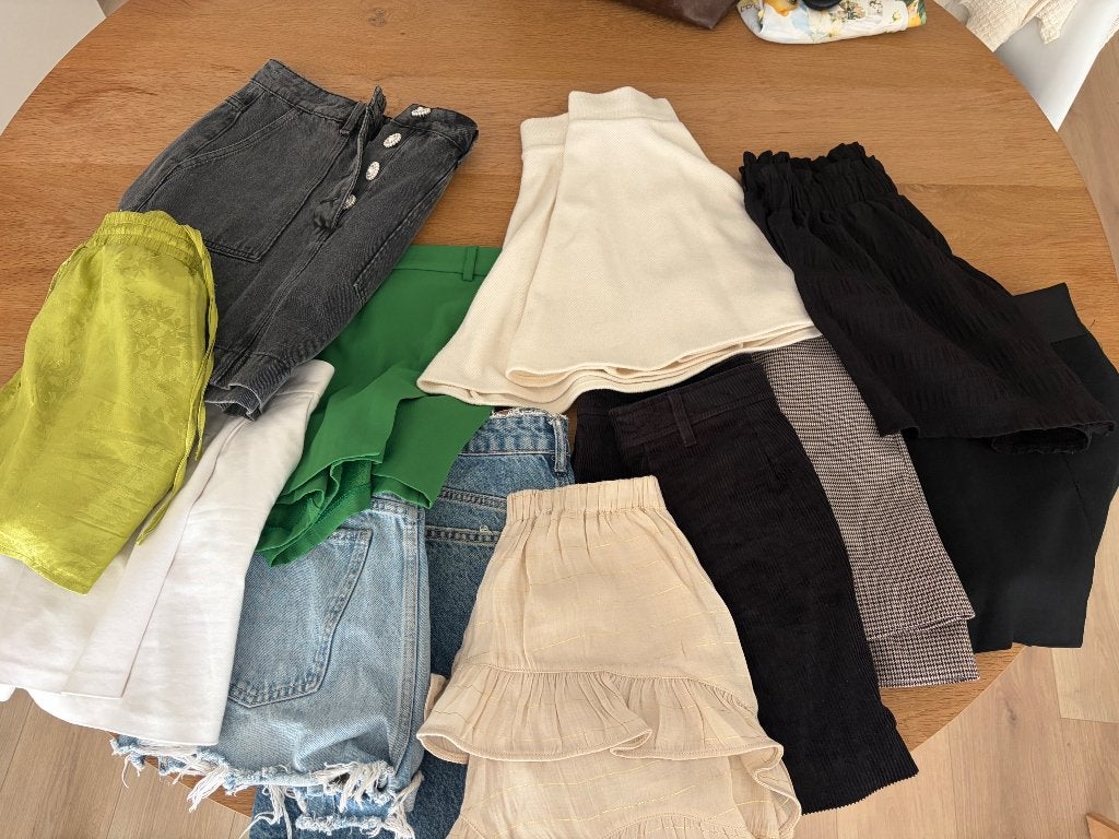 Rok en broekrok, Ophalen, Gedragen, Maat 36 (S), Boven de knie