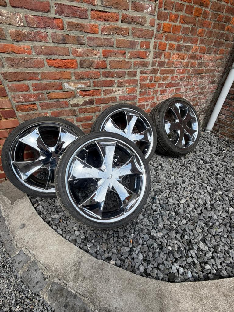 Jantes chrome 4x100/4x108, Autos : Divers, Enjoliveurs, Enlèvement