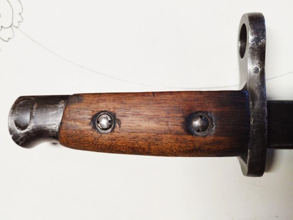 Belgische Mauser 1935 bajonet met schede - 90€, Verzamelen, Verzenden, Landmacht