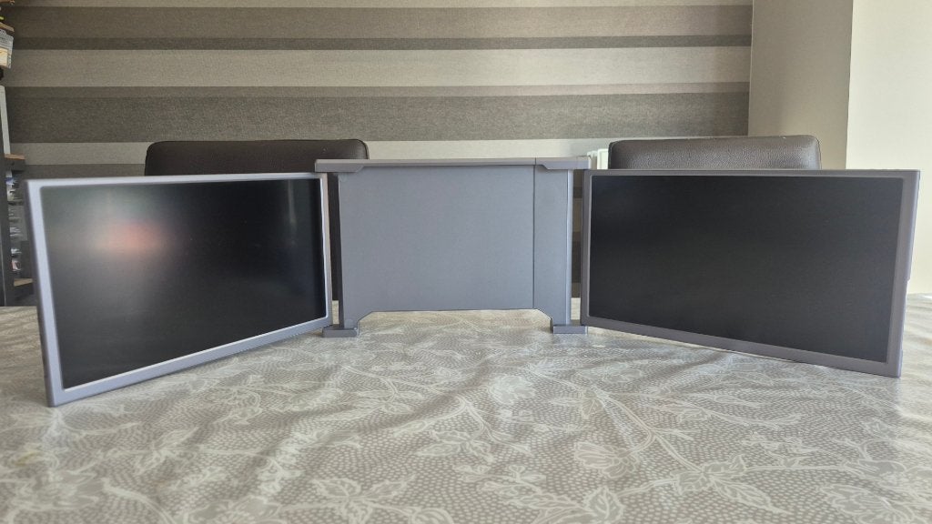 Draagbare dubbele monitor + Zak, Ophalen, 2 x 14 inch, IPS, HDMI