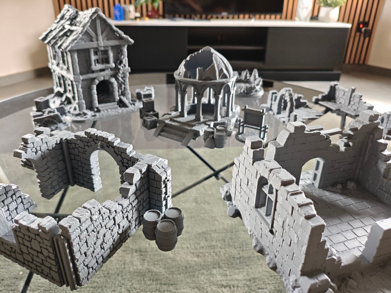 Decor Warhammer de village médiéval fantastique, Hobby & Loisirs créatifs, Modélisme | Figurines & Dioramas, Comme neuf