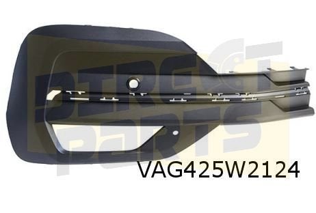 Volkswagen T6.1 (11/19-) mistlampgrille Rechts (bij PDC) (9B, Auto-onderdelen, -, -, Nieuw, Bumper