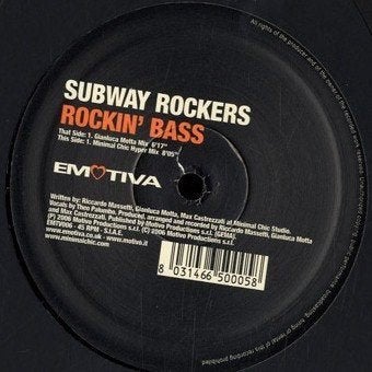 Subway Rockers - Rockin' Bass, Enlèvement ou Envoi, Comme neuf, 12 pouces, Electro