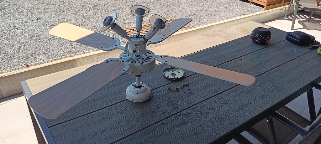 Ventilateur de plafond avec éclairage, Electroménager, Ventilateurs, Enlèvement, Utilisé, Ventilateur de plafond