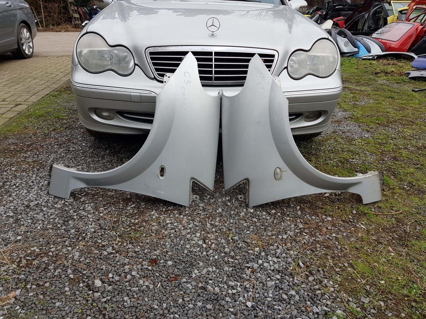 Citroën c3 cabriolet voorschermen bj 2005, -, Garde-boue, Utilisé, -