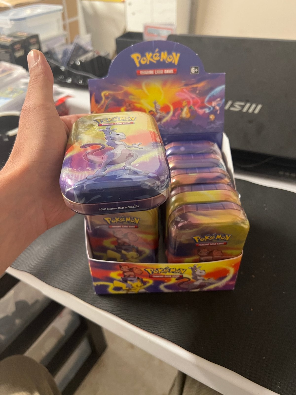 Mini-présentoir en étain Kanto Power, Enlèvement ou Envoi, Comme neuf