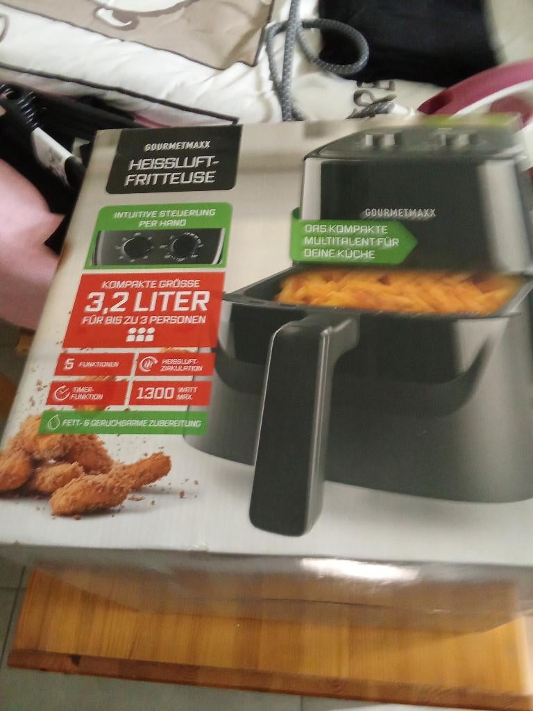 Friteuse à air chaud, Electroménager, Enlèvement, Neuf, Friteuse à air, 750 à 999 grammes