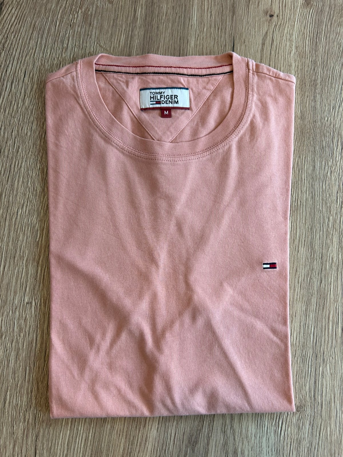 T shirt Heren.Tommy Hilfiger.M.Lichtroze, Ophalen of Verzenden, Zo goed als nieuw, Maat 48/50 (M), Roze