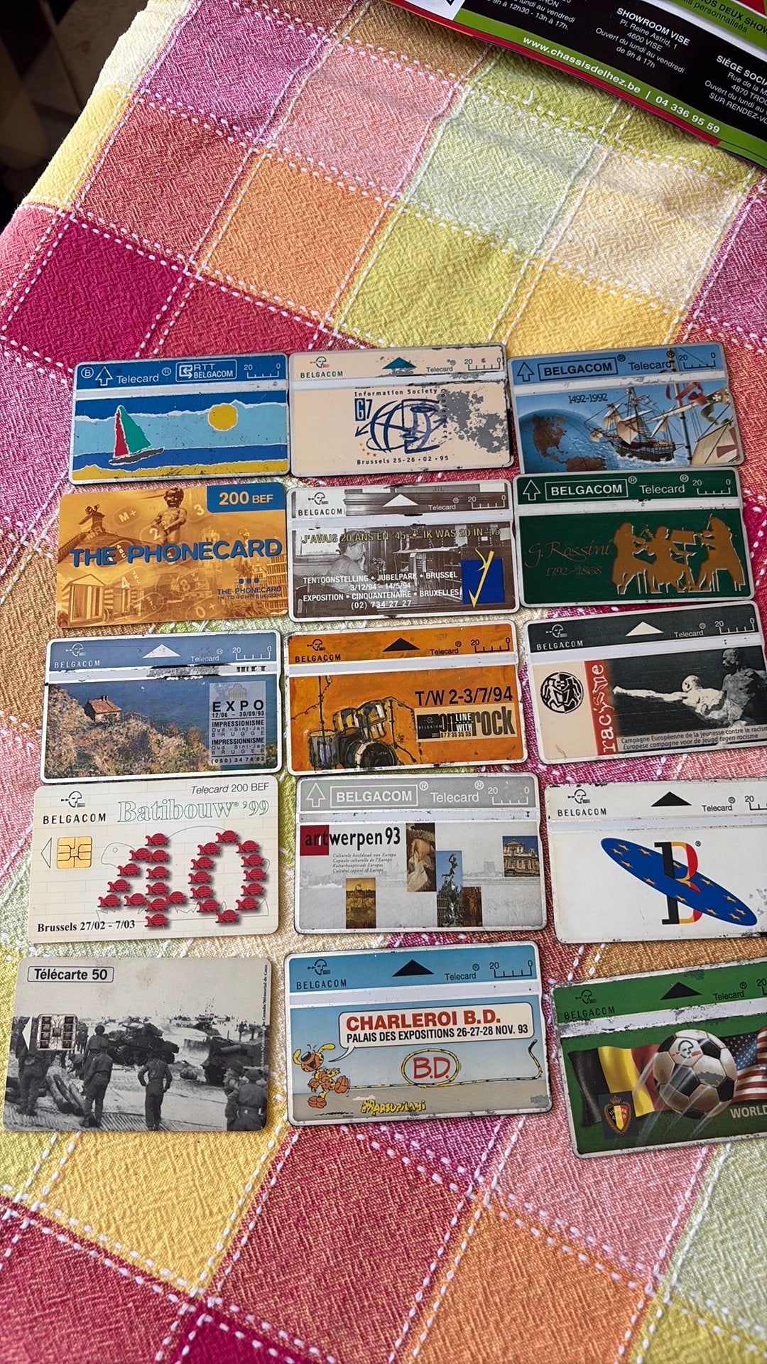 15 telefoonkaarten, Verzamelen, Telefoonkaarten, Ophalen