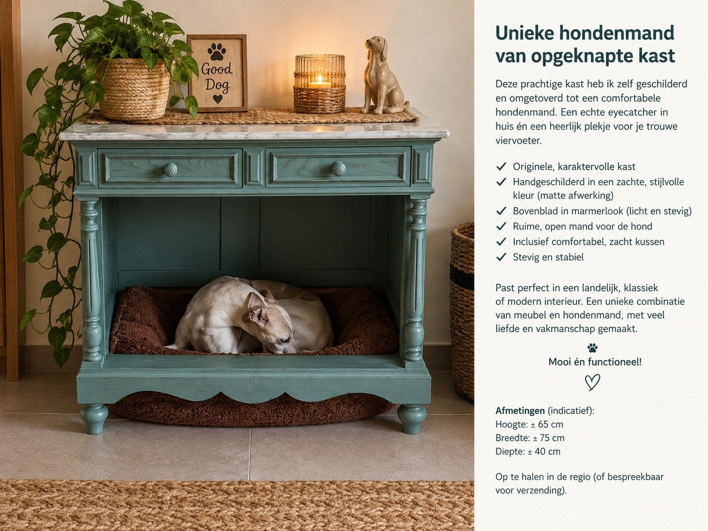 Unieke hondenmand, Ophalen of Verzenden, Zo goed als nieuw, Overige