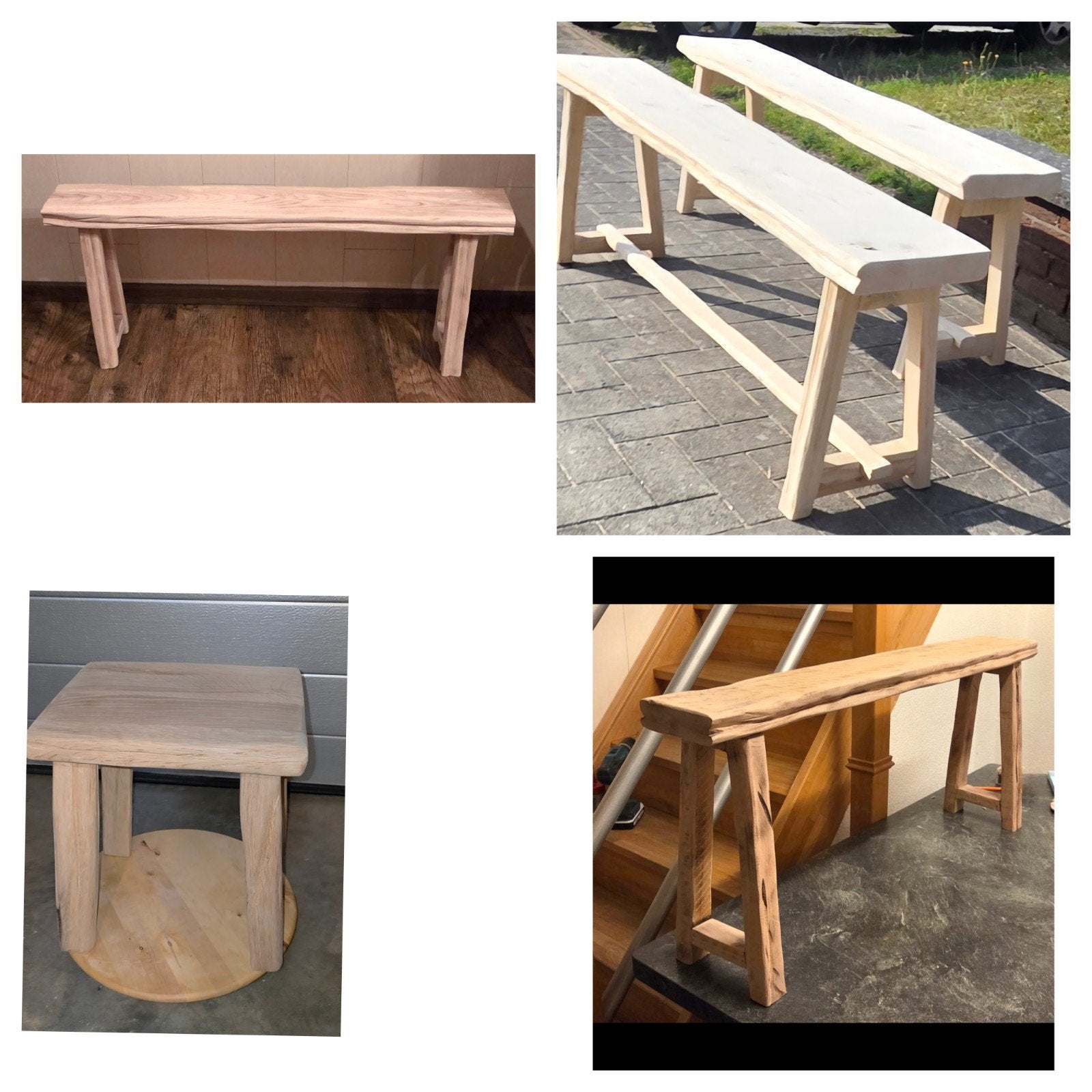 houten bankjes, Tuin en Terras, Ophalen, Hout