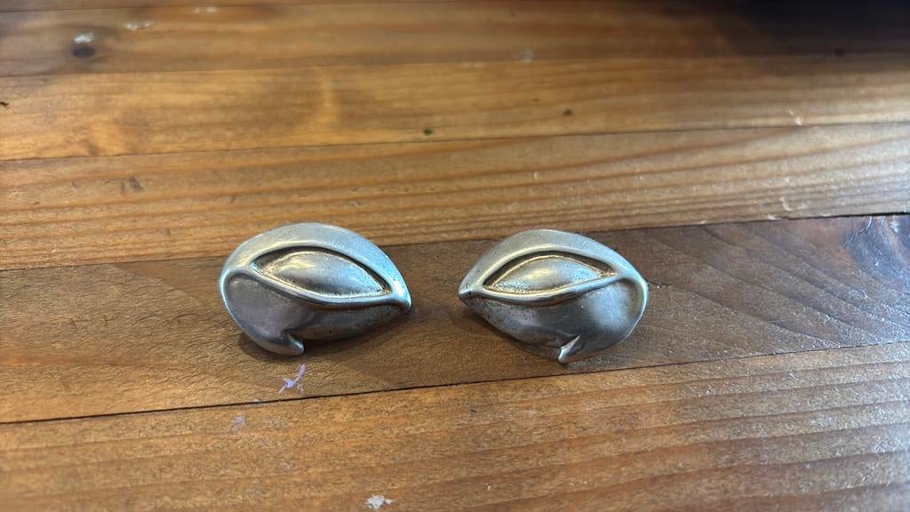 Boucles d’oreilles vintage, Enlèvement ou Envoi, Utilisé, Argent, Puces ou Clous
