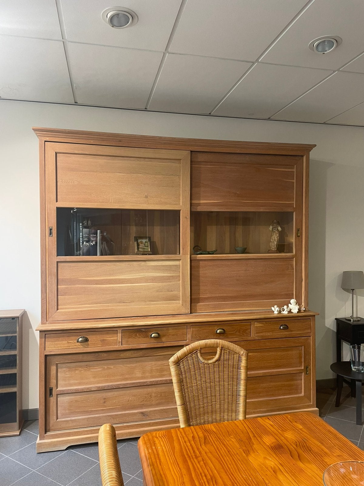 Prachtige massief houten kast, Ophalen, Gebruikt, 200 cm of meer, Met deur(en)