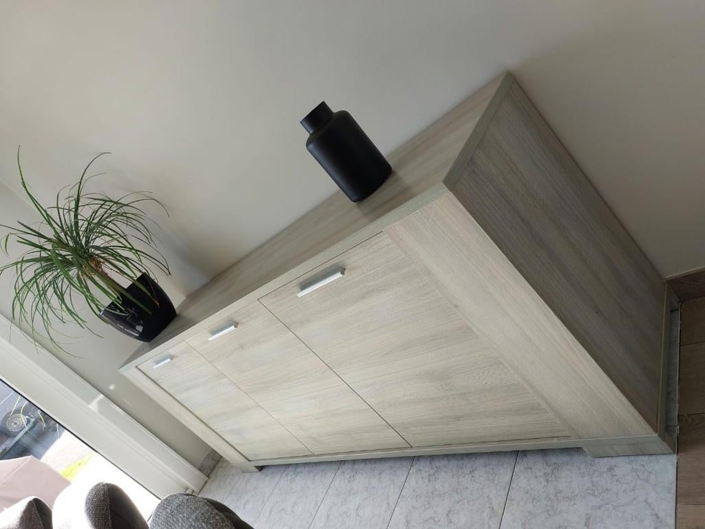 Dressoir & Barkast te koop., Maison & Meubles, Armoires | Dressoirs, Utilisé, 200 cm ou plus, 25 à 50 cm, Avec tiroir(s), Avec porte(s)
