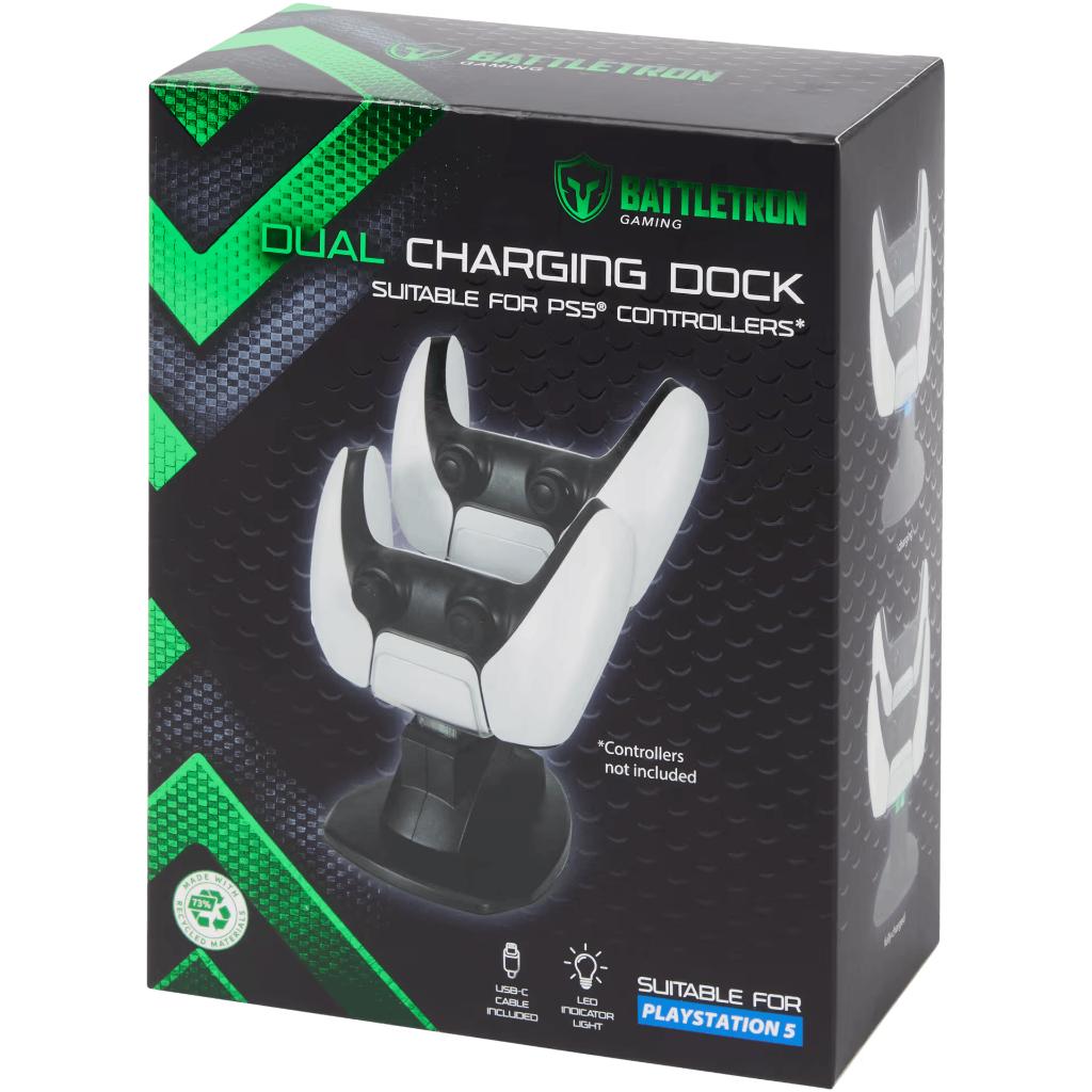 Battletron PS5 Dubbel Oplaadstation, Ophalen of Verzenden, Nieuw, Voeding, Oplader of Kabel, PlayStation 5