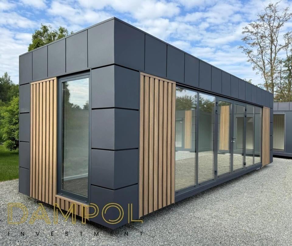 Pavillon modulaire 9x3 m – moderne, isolé et prêt à l’emploi
