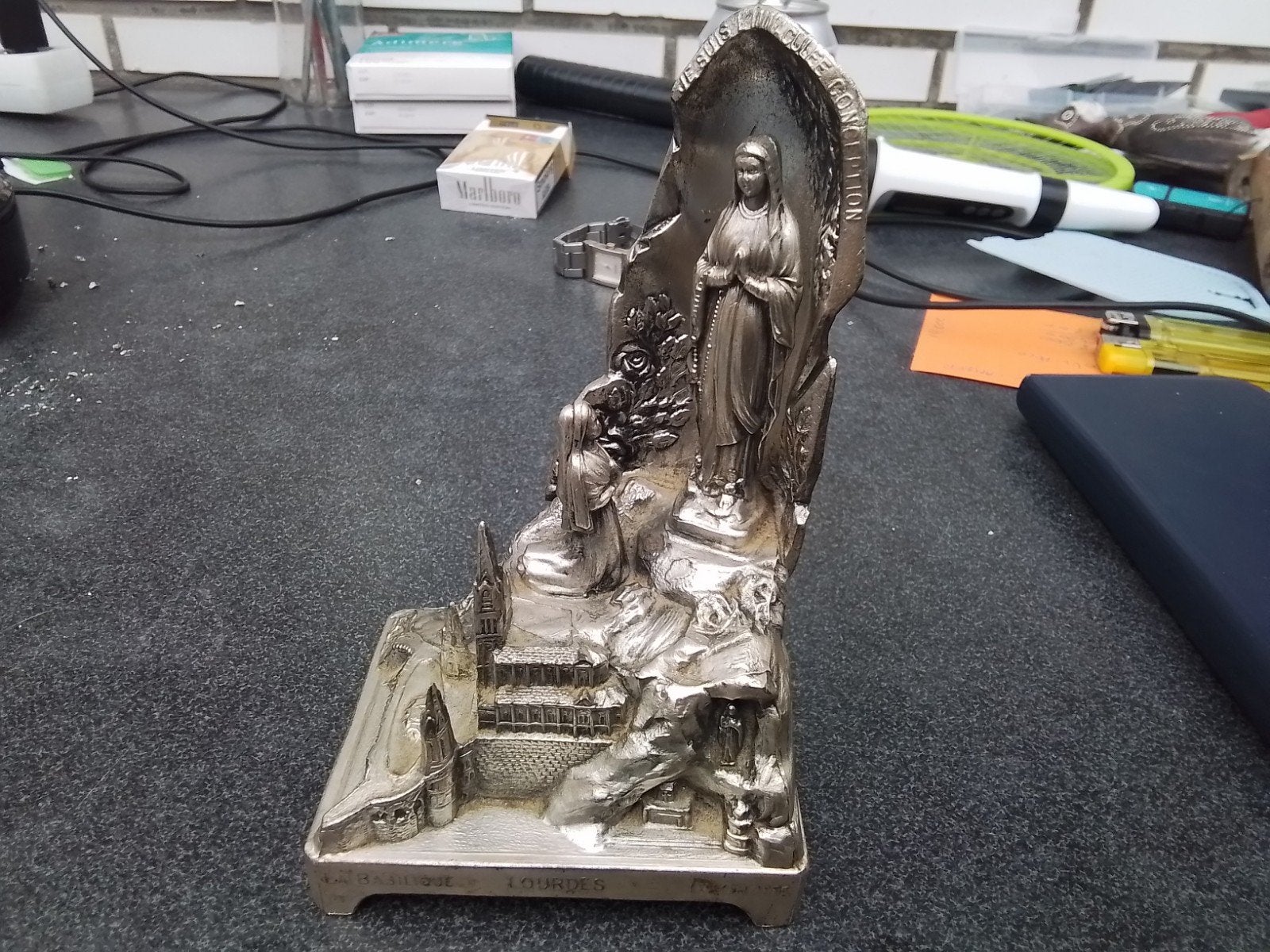 oude Lourdes muziekdoos, Antiek en Kunst, Ophalen of Verzenden