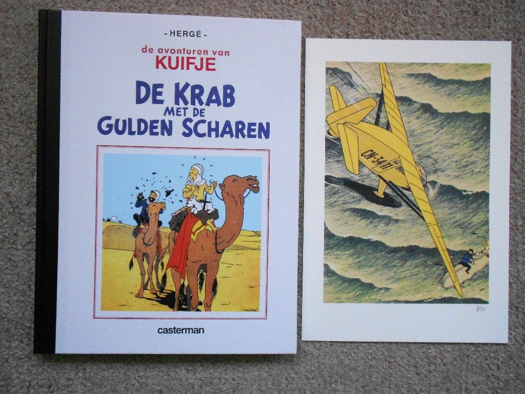 Kuifje - De Krab met de Gulden Scharen -hc +ex-libris 7 v 20, Livres, BD, Neuf, Enlèvement ou Envoi, Une BD, Herge