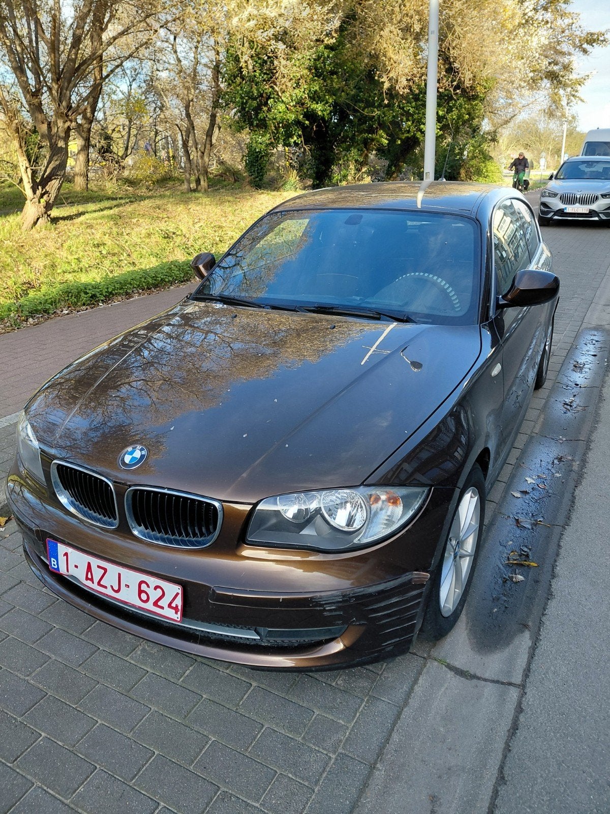 BMW 116 D SPORTSHATCH SPECIAL EDITION, Auto's, Dealer onderhouden, Bruin, 1600 cc, Grijs