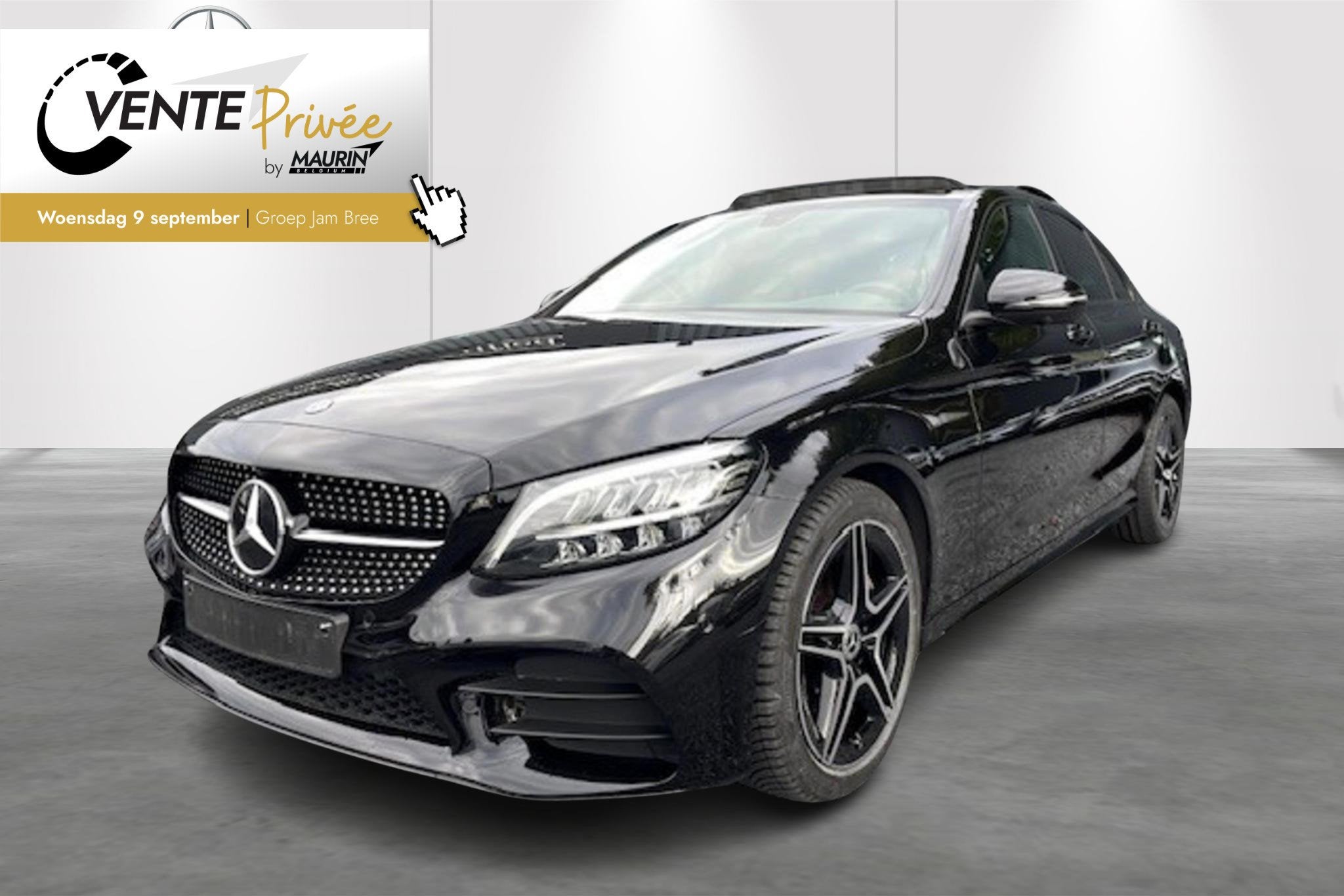 Mercedes-Benz C-klasse C 200 d AMG Line, Automaat, 4 deurs, Zwart, 4 cilinders