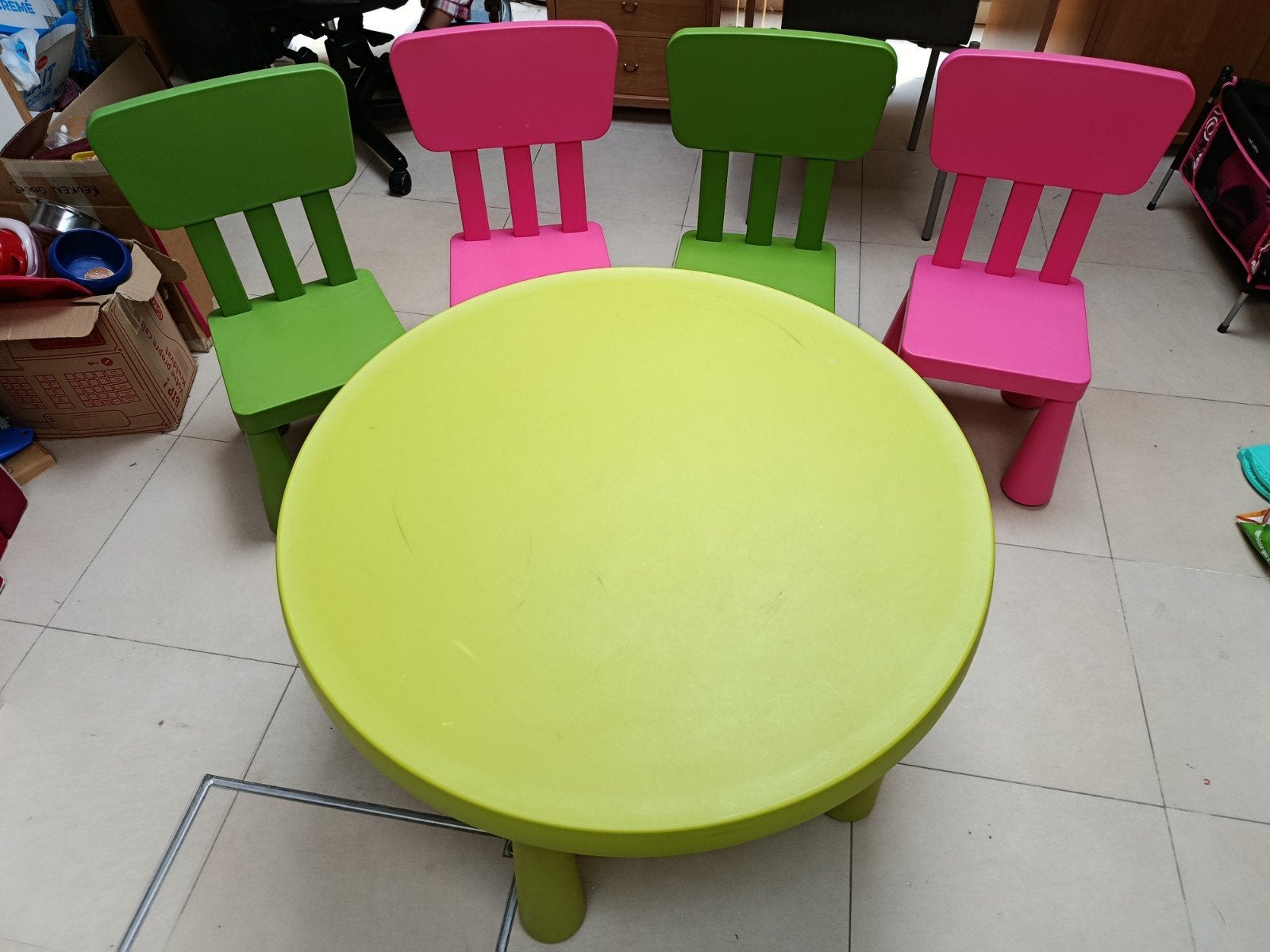 Ikea Mammut complete set, Ophalen