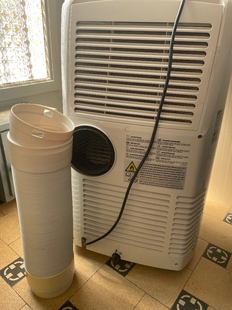 Airco DeLonghi Pinguino PAC AN112, Ophalen, Gebruikt, Mobiele airco, Afstandsbediening