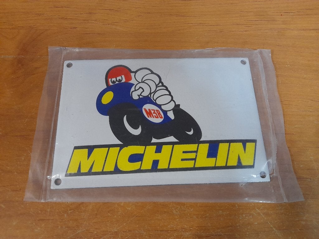 plaque emaillée michelin m38 moto, Enlèvement ou Envoi, Utilisé, Autres types