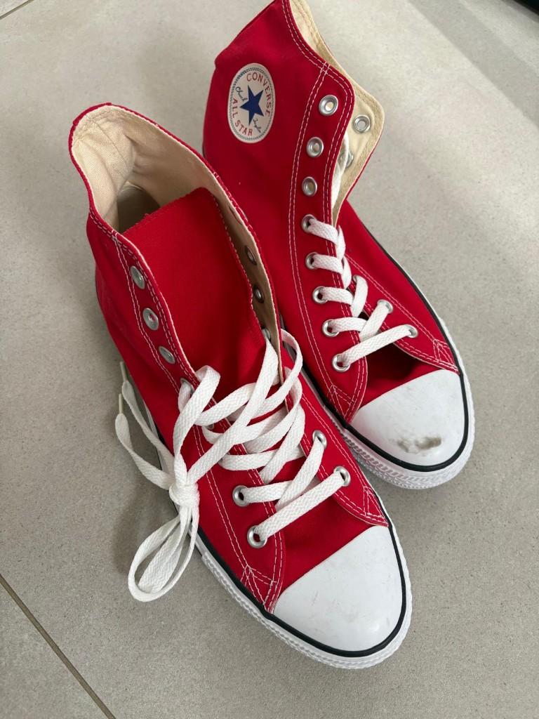 Converse All-Stars Rood - Maat 45 (UK 11), Kleding | Heren, Schoenen, Overige kleuren, Ophalen of Verzenden, Zo goed als nieuw