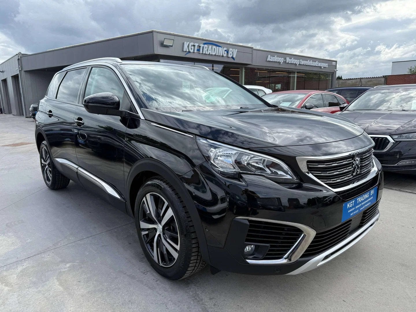 Peugeot 5008 1.2i 7 ZETELS NAVIGATIE ZWART LEDER CAMERA CARP, Cuir, Achat, Euro 6, Entreprise
