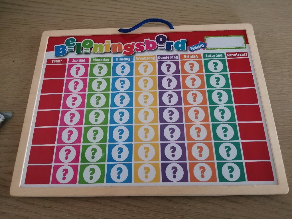 beloningsbord voor kinderen, Kinderen en Baby's, Ophalen of Verzenden, Zo goed als nieuw