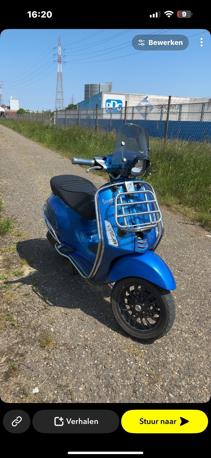 Vespa sprint 80cc a klasse, Fietsen en Brommers, Ophalen, Gebruikt, Klasse A (25 km/u), Vespa S