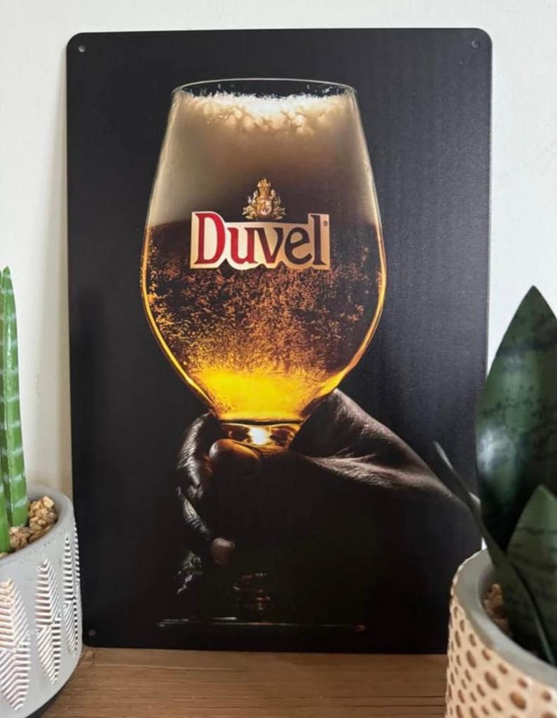 Panneau d'affichage en métal Duvel, Enlèvement ou Envoi, Neuf, Panneau, Plaque ou Plaquette publicitaire, Duvel