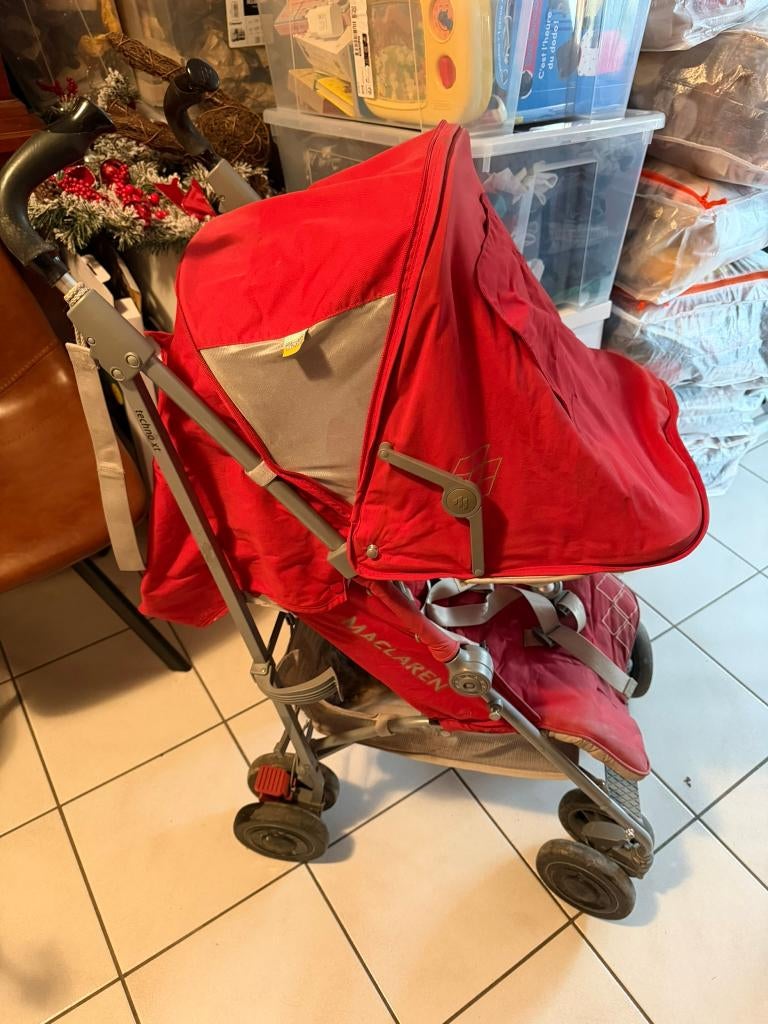 Poussette Maclaren canne rouge, Enfants & Bébés, Poussettes & Combinaisons, Enlèvement, Utilisé, Poussette, Autres marques