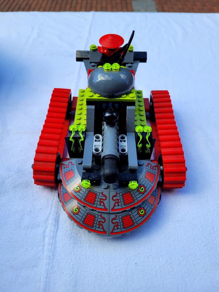 Lego tank met rupsbanden, Ophalen, Lego