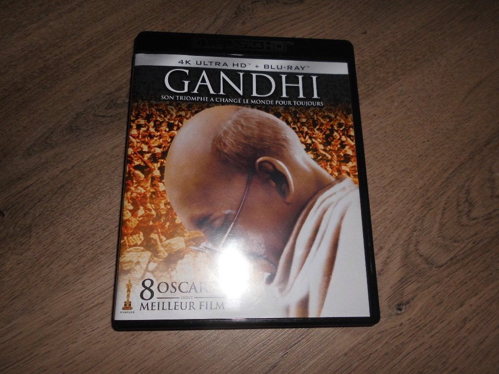 4K Ultra HD + Blu Ray Gandhi film tijdens 8 Oscars in 1982, Ophalen of Verzenden, Spaans, Film, Spaans