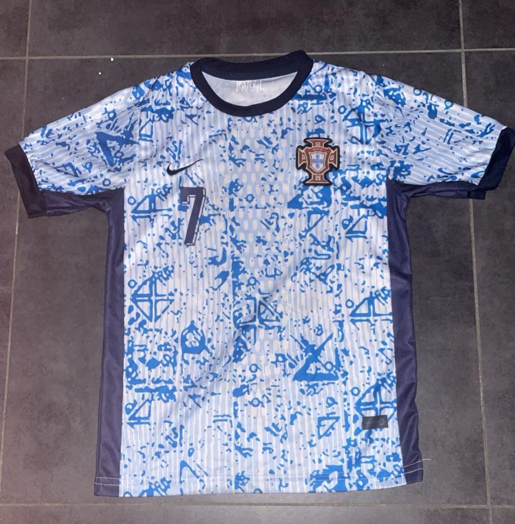 Football tshirt portugal, Enlèvement ou Envoi, Comme neuf, Taille 46 (S) ou plus petite, Bleu