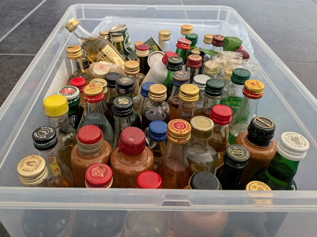 Lot minibar flesjes, Ophalen, Zo goed als nieuw, Flesje(s), Overige merken