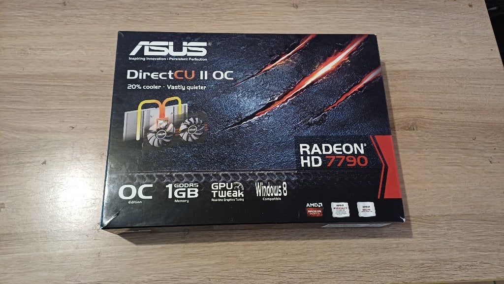 Asus HD 7790 DirectCU II OC 1 GB (cib), Computers en Software, Gebruikt, AMD, Ophalen of Verzenden, GDDR5
