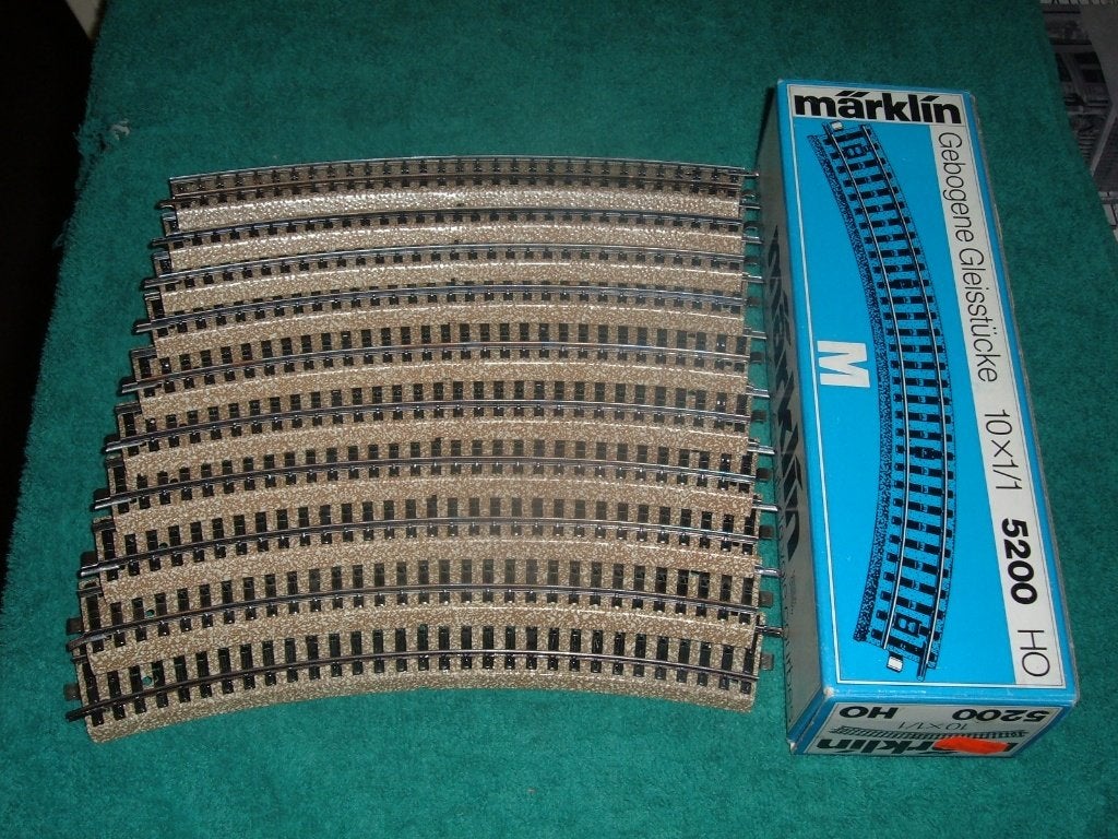 Marklin 10 courbes 5200, Hobby & Loisirs créatifs, Enlèvement ou Envoi, Comme neuf, Rails, Märklin