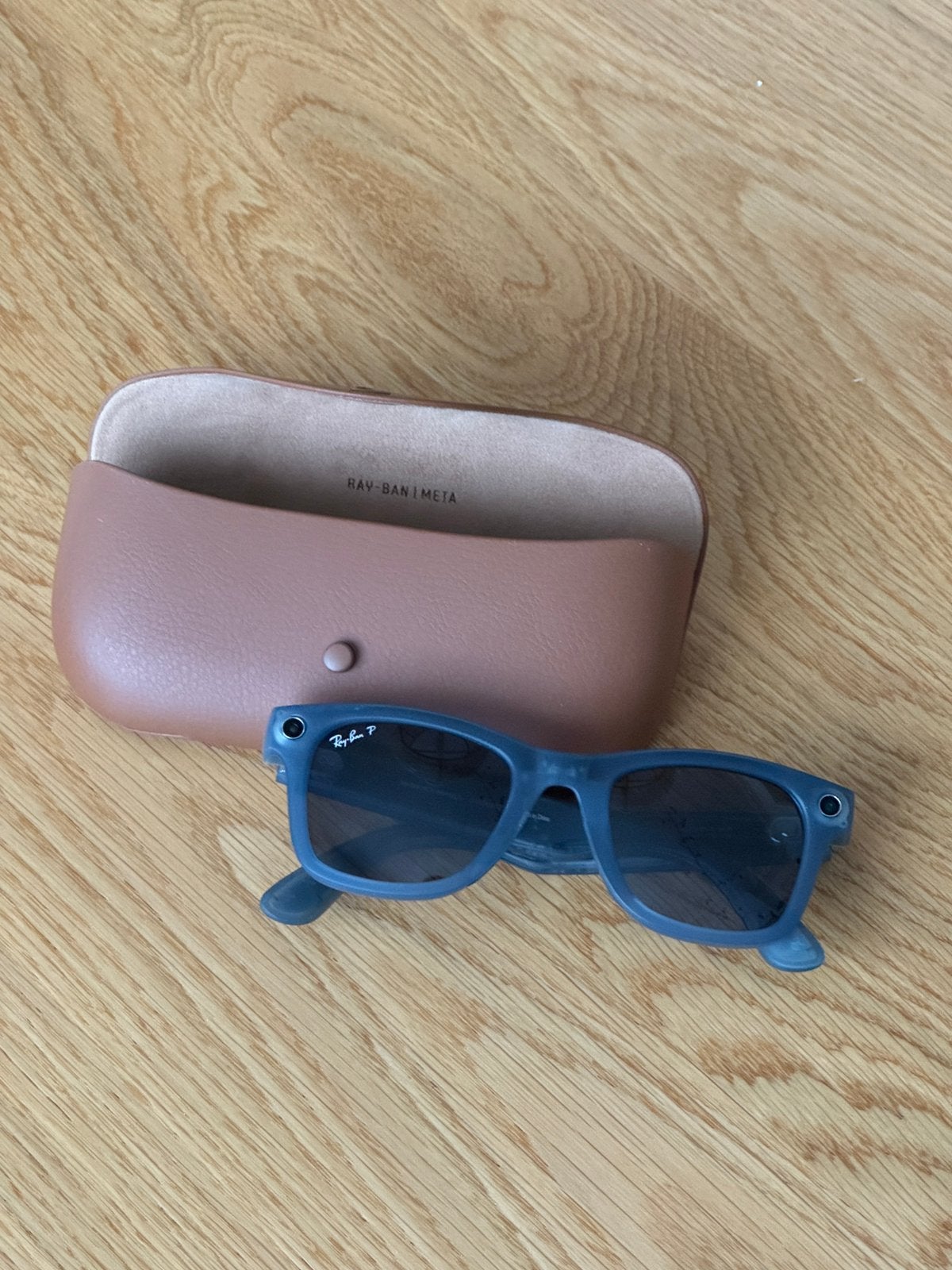 Ray-Ban Meta Wayfarer (Gen 1) – Blauw Transparant Mat, Handtassen en Accessoires, Zonnebrillen en Brillen | Heren, Ophalen, Zonnebril