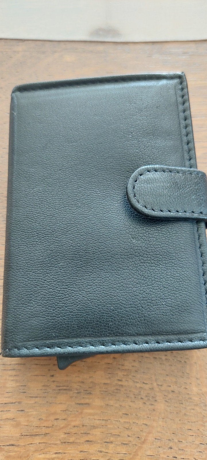 Porte cartes en cuir noir neuf, Ophalen of Verzenden, Zwart, Leder