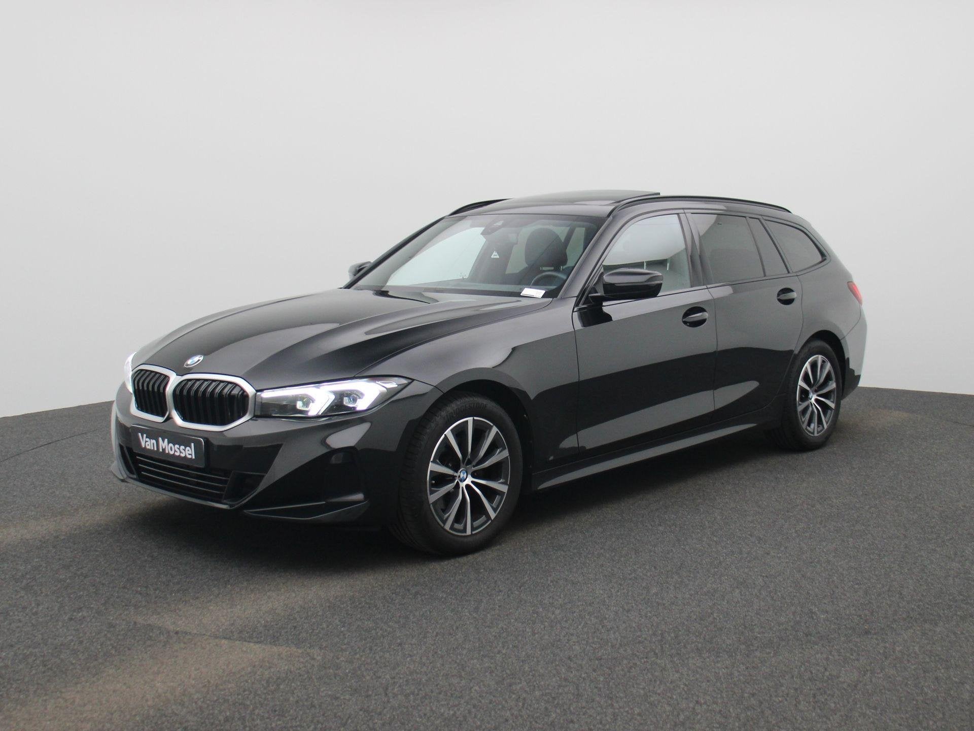BMW 3 Reeks Touring 316d Pano Schuif-kanteldak | PDC V+A | L, Auto's, BMW, Gebruikt, Zwart, 4 cilinders, Zwart
