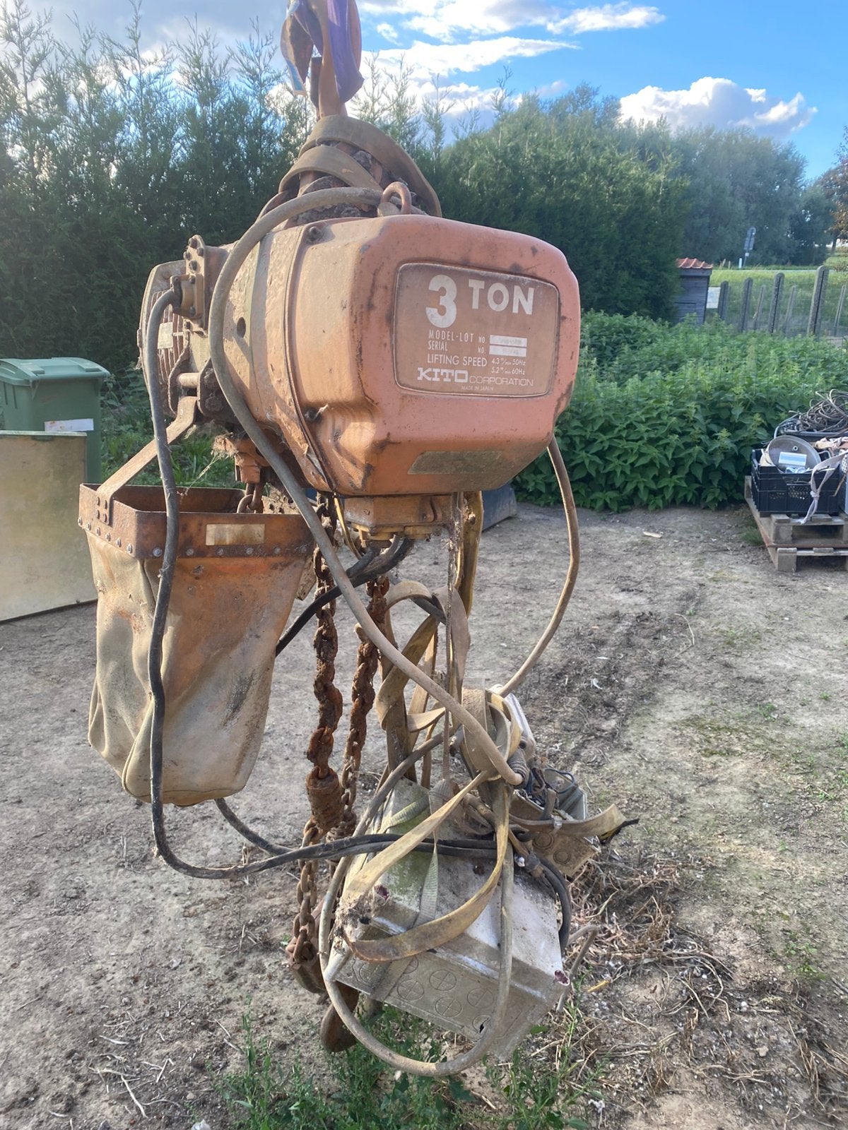 Takel 3 ton mag weg voor mooi bod, Enlèvement, Utilisé