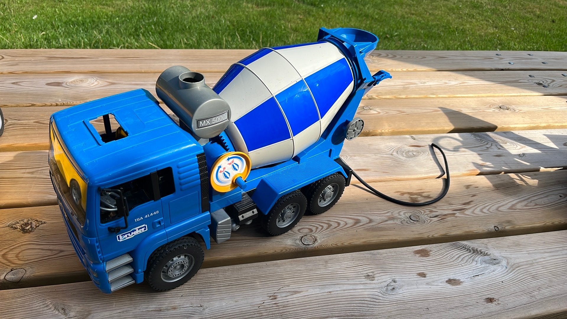 Bruder betonwagen, Ophalen, Gebruikt